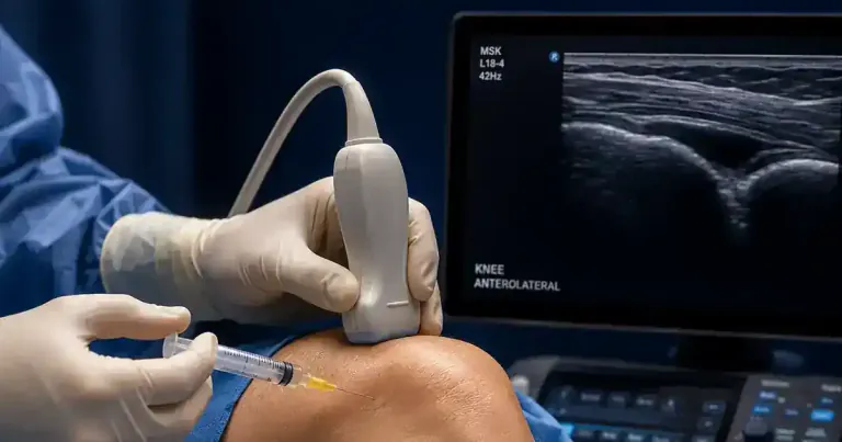 Ultrasound-Guided Knee Injections: Accuracy, Options, Risks, and What to Expect